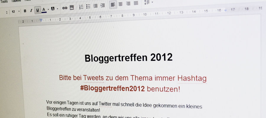 Bloggertreffen 2012